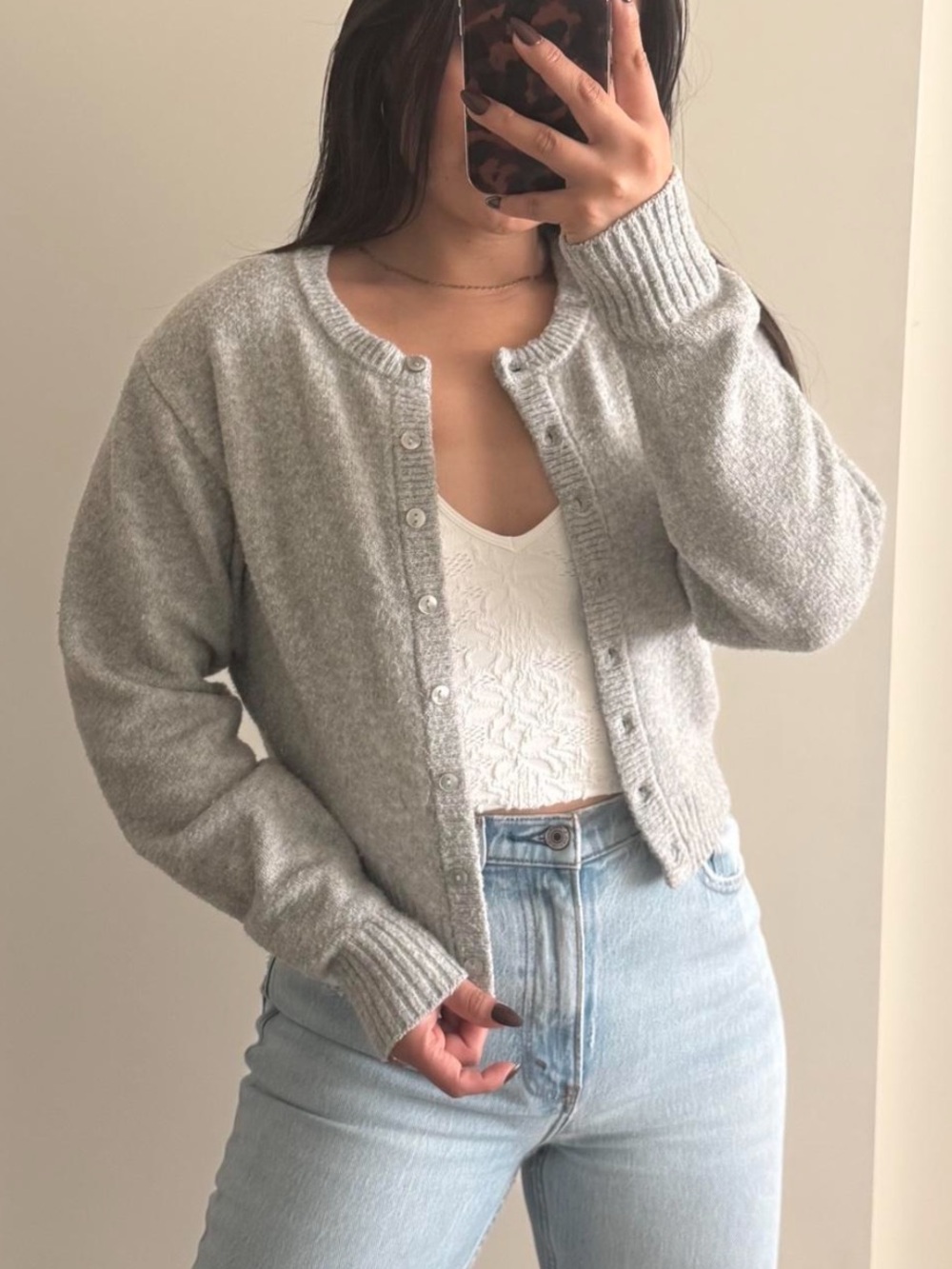Pink Rose Knit Cardigan